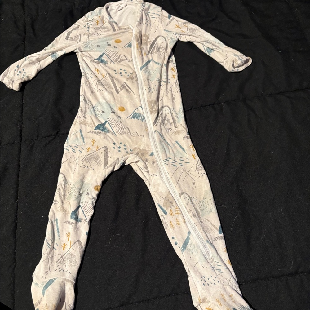 Angel Dear Kids Pajamas with Blue and Gold Accents